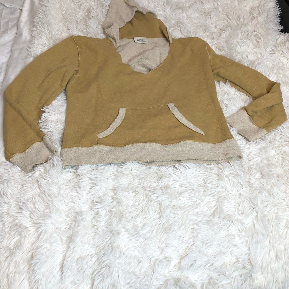 Open back hoodie